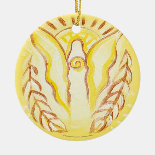 Sun Angel Keramik Ornament (Vorne)