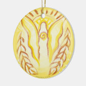 Sun Angel Keramik Ornament (Links)