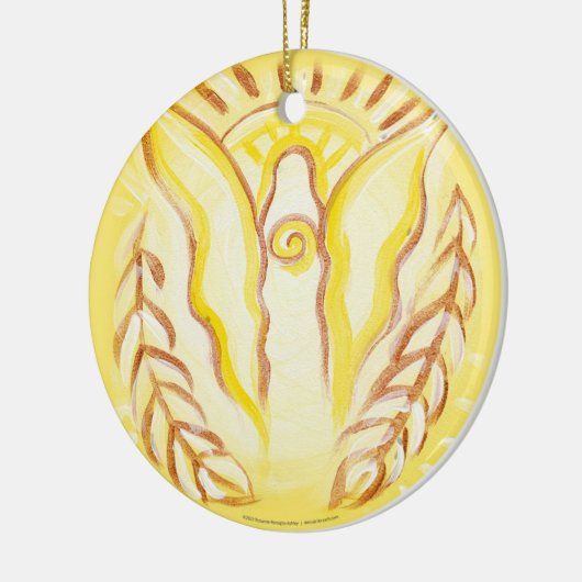 Sun Angel Keramik Ornament (Links)