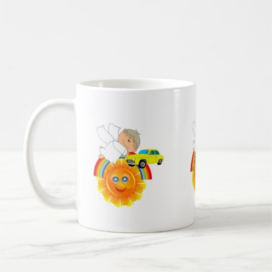Sun Angel Rainbow Tasse (Links)