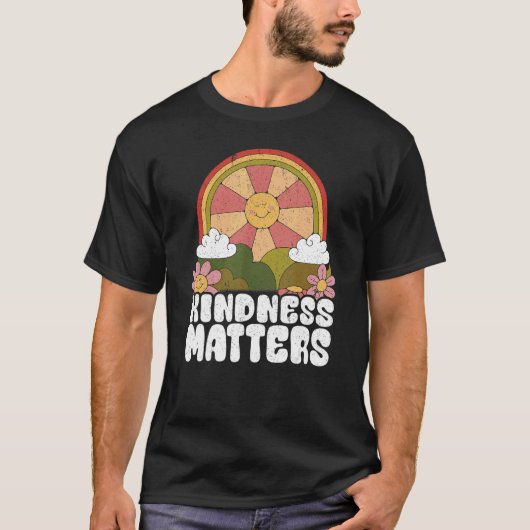 Sun Anti Bullying Rainbow Kindness Matters Sped Te T-Shirt (Vorderseite)