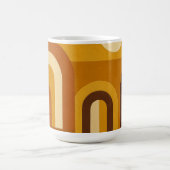 Sun & Arches Mid Century Modern Geometric Design Kaffeetasse (Mittel)