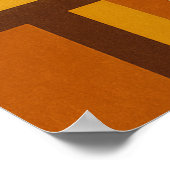 Sun & Arches Mid Century Modern Geometric Design Poster (Ecke)