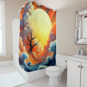 Sun Artwork Duschvorhang (Beispiel)