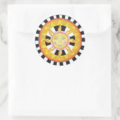 Sun-Aufkleber Runder Aufkleber (Tasche)