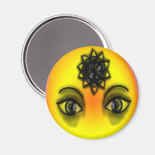 Sun Augen Magnet (Vorderseite/Rückseite)