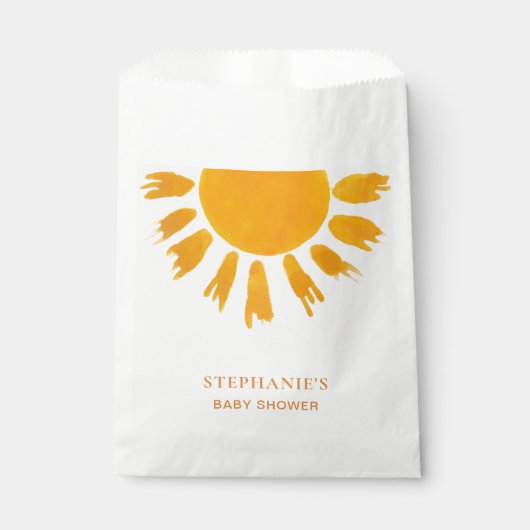 Sun Baby Dusche Geschenktütchen (Vorderseite)