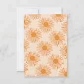 Sun Baby Dusche kommt der Sohn Boho Retro Dankeskarte (Rückseite)