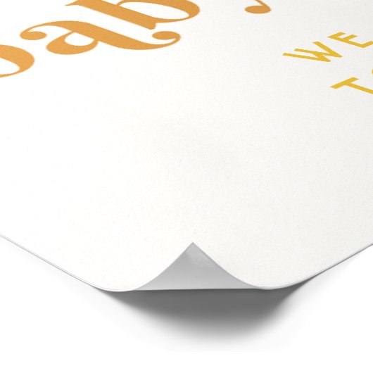 Sun Baby Dusche Willkommenspender Poster (Ecke)