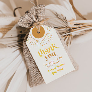 Sun Baby Shower Favor Tag Sonnendusche Geschenkanhänger