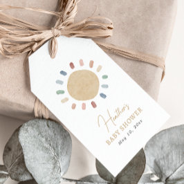 Sun Baby Shower Favor Tags Geschenkanhänger