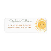 Sun Baby Shower Return Address (Vorne)