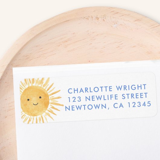 Sun Baby Shower Return Address