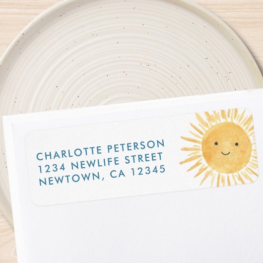 Sun Baby Shower Rücksendeadresse