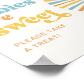 Sun Babys sind süßes Zeichen Poster (Ecke)