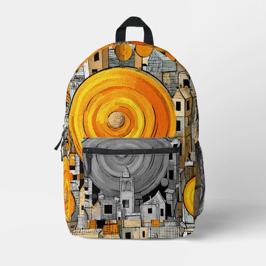 Sun-Backpack Bedruckter Rucksack (Vorderseite)