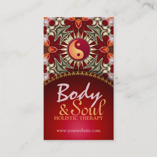 Sun Balance New Age Reiki Yoga Business Cards Visitenkarte (Vorderseite)