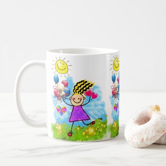 Sun Balloons Tasse (Mit Donut)