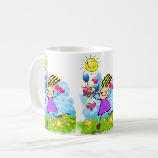Sun Balloons Tasse (Vorderseite Links)