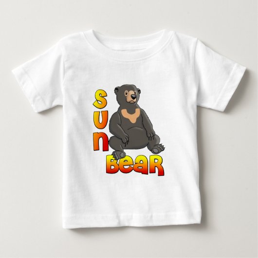Sun-Bär Baby T-shirt (Vorderseite)