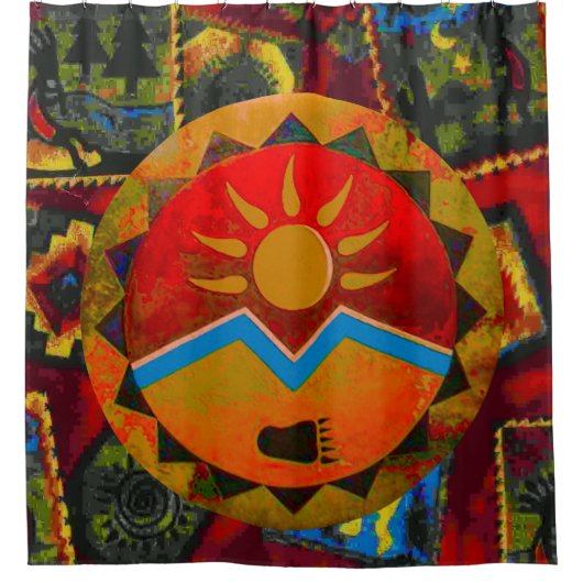 Sun-Bärn-Duschvorhang Duschvorhang (Vorderseite)