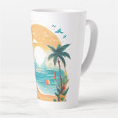 Sun Beach Palme Milchtasse (Rechte Ecke)