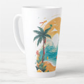 Sun Beach Palme Milchtasse (Linke Ecke)
