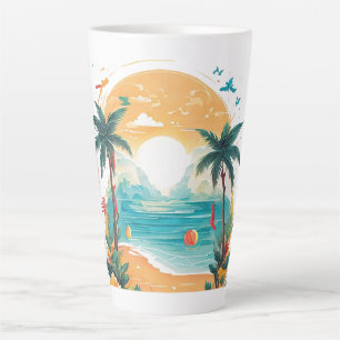 Sun Beach Palme Milchtasse