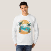 Sun Beach Palme T-Shirt (Vorne ganz)