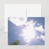 Sun Beam and Clouds Postcard Postkarte (Vorne/Hinten)