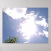 Sun Beam and Clouds Poster (Vorne)