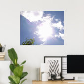 Sun Beam and Clouds Poster (Heimbüro)