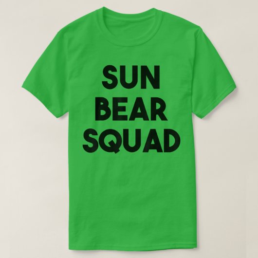 Sun Bear Lover Funny - Sun Bear Squad T-Shirt (Design vorne)