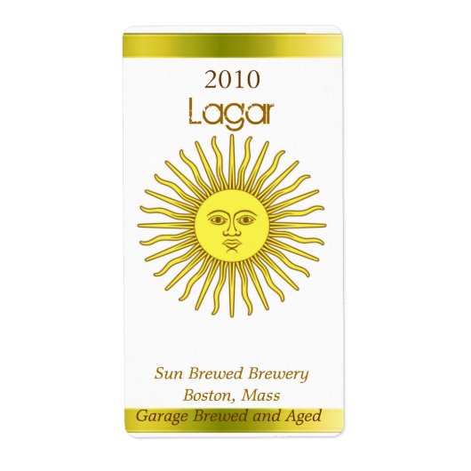 Sun Beer Labels (Vorne)