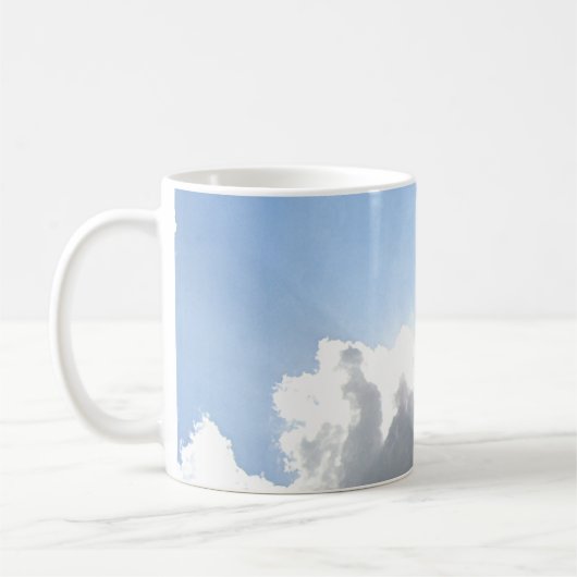Sun Behind Clouds Fotografie Kaffeetasse (Links)