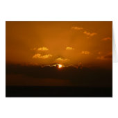 Sun Behind Clouds I Orange Sunset Foto (Vorderseite (Horizontal))