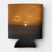 Sun Behind Clouds I Orange Sunset Foto Dosenkühler (Vorderseite)