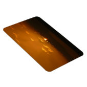 Sun Behind Clouds I Orange Sunset Foto Magnet (Rechte Seite)