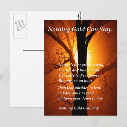 Sun Behind Postkarte (Vorne/Hinten)