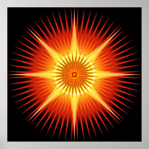 Sun-Bengel-Mandala Poster