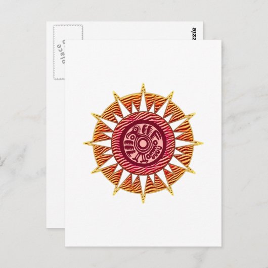 Sun Bird 4 Postkarten (Vorne/Hinten)