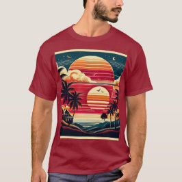 Sun Bird und Tree T-Shirt