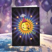 Sun Birthday Grußkarte Karte