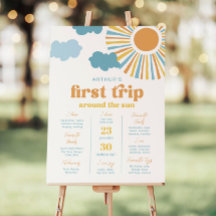 Sun Birthday Milestone Poster