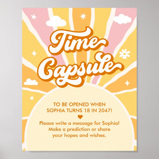 Sun Birthday Party Girl Time Kapsel Poster (Vorne)