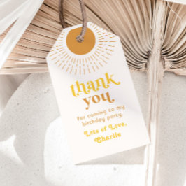 Sun Birthday Party - Tag | Rundfahrt um die Sonne Geschenkanhänger