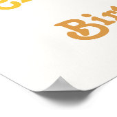 Sun Birthday Welcome Sign Poster (Ecke)