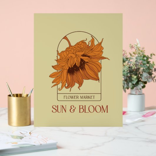 Sun & Bloom Acrylschild (Hochzeit)