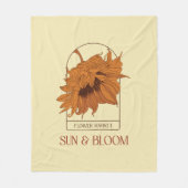 Sun & Bloom Fleecedecke (Vorderseite)