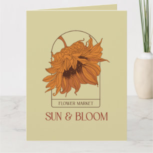 Sun & Bloom Karte
